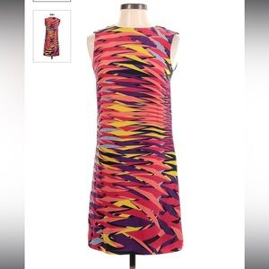 MISSONI Silk Sleeveless graphic print tie dye dress size 38 US 6